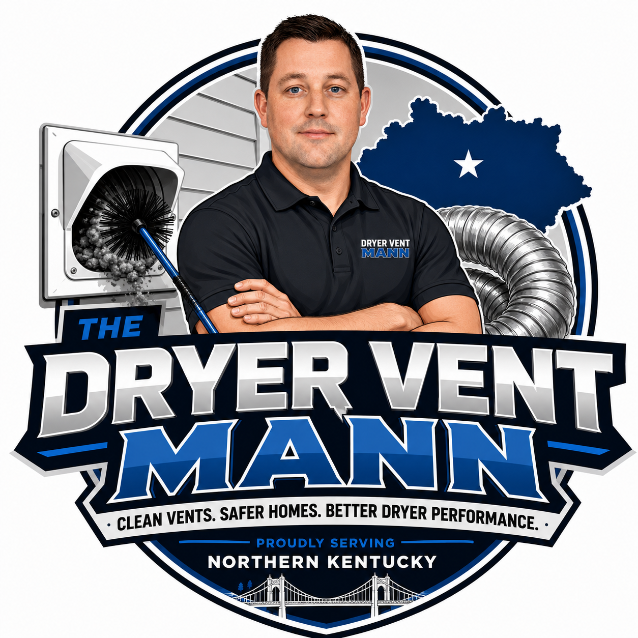 The Dryer Vent Mann logo